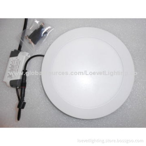 LED round panel light with 85 lm/w, 3 years warranty, CE/RoHS/FCC approved